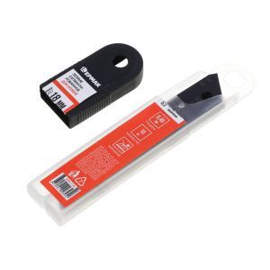 Лезвия запасные для ножа 10шт (18мм) сегментированные сталь+воронение, ЕРМАК