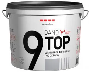 Шпатлевка финишная под окраску DANO TOP 9, 10л (44 шт.)